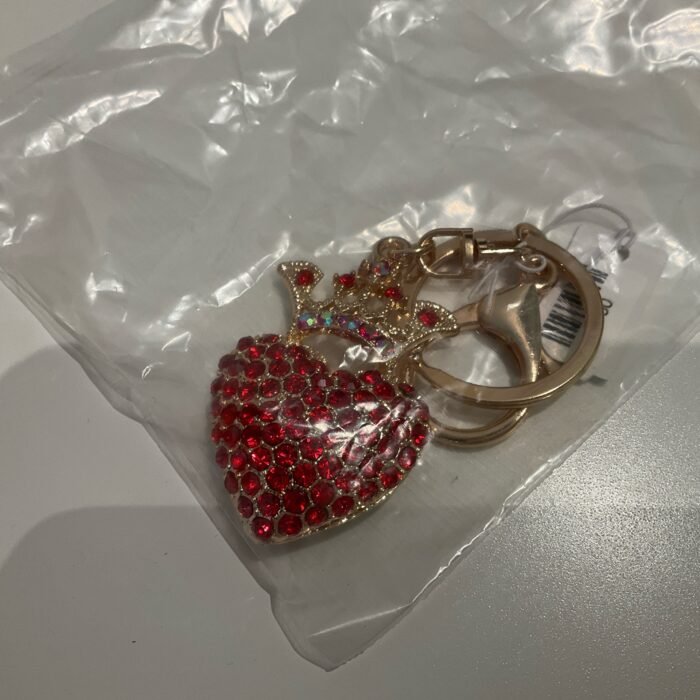 紅色皇冠小心心Key chain